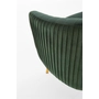Kép 4/9 - HLM-CROWN design fotel, sötétzöld-arany