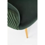 Kép 6/9 - HLM-CROWN design fotel, sötétzöld-arany
