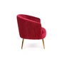 Kép 3/10 - HLM-CROWN design fotel, bordó-arany
