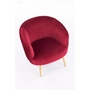 Kép 9/10 - HLM-CROWN design fotel, bordó-arany