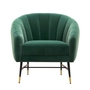 Kép 4/9 - HLM-BRITNEY design fotel, sötétzöld-fekete-arany