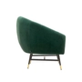 Kép 7/9 - HLM-BRITNEY design fotel, sötétzöld-fekete-arany