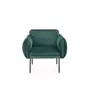 Kép 9/10 - HLM-BRASIL design fotel, sötétzöld-fekete