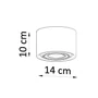 SOL-Plafond BASIC 1 természetes fa