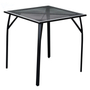 Kép 1/3 - ZWMT-70R fém kerti asztal,  70 x 70 x 72 cm - fekete