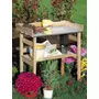 Kép 4/4 - Fenyőfából készült kerti asztal tárolóval, kertészkedéshez
