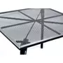Kép 3/4 - ZWMT-90 fém kerti asztal, 90 x 90 x 72 cm - fekete