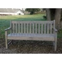 LONDON fenyőfából készült, rusztikus kerti pad, szürke - 150 cm