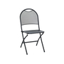Kép 2/8 - ZWMC-44 fém kerti összecsukható szék, 58 x 45 x 83 cm - fekete