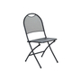 Kép 3/8 - ZWMC-44 fém kerti összecsukható szék, 58 x 45 x 83 cm - fekete