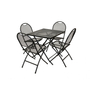 Kép 7/8 - ZWMC-44 fém kerti összecsukható szék, 58 x 45 x 83 cm - fekete