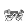 Kép 6/7 - ZWMC-45 fém kerti összecsukható szék, 54 x 45 x 89 cm - fekete
