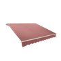 Falra szerelhető napellenző - bordó - 3,95 x 2,5 m