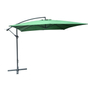 Kép 1/8 - Függő napernyő, hajtókarral - zöld - 270 x 270 cm - vízálló