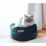 PETSY ROYAL BASKET kutya, macska bársonyos poliészter fekhely - arany - Ø 40 cm