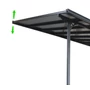 Kép 2/8 - Alumínium pergola, szürke polikarbonáttal, 314x305cm