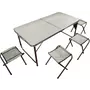Kép 1/5 - Összecsukható kemping bútor garnitúra, 1 x asztal + 4 x szék