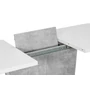 Caly 110/145 cm fehér-beton szürke bővíthető étkezőasztal