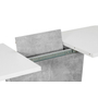Kép 3/3 - Caly 110/145 fehér-beton szürke bővíthető étkezőasztal bővítő betét