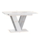 Kép 4/5 - Vini magasfényű fehér-beton étkezőasztal méretek