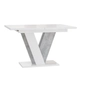Kép 2/5 - Vini magasfényű fehér-beton étkezőasztal