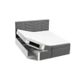 Integrale 160x200 ágyneműtartós boxspring ágy ZÖLD