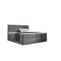 MIL - Integrale 160x200 ágyneműtartós boxspring ágy SÖTÉTSZÜRKE