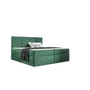MIL - Integrale 160x200 ágyneműtartós boxspring ágy ZÖLD