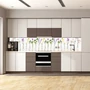 Konyhapanel virágok üvegcsében